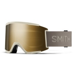 SMITH Masque de ski SQUAD XL - Chalk + ChromaPop™ Sun Black Gold Mirror Lens