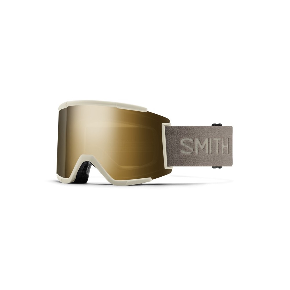 SMITH Masque de ski SQUAD XL - Chalk + ChromaPop™ Sun Black Gold Mirror Lens