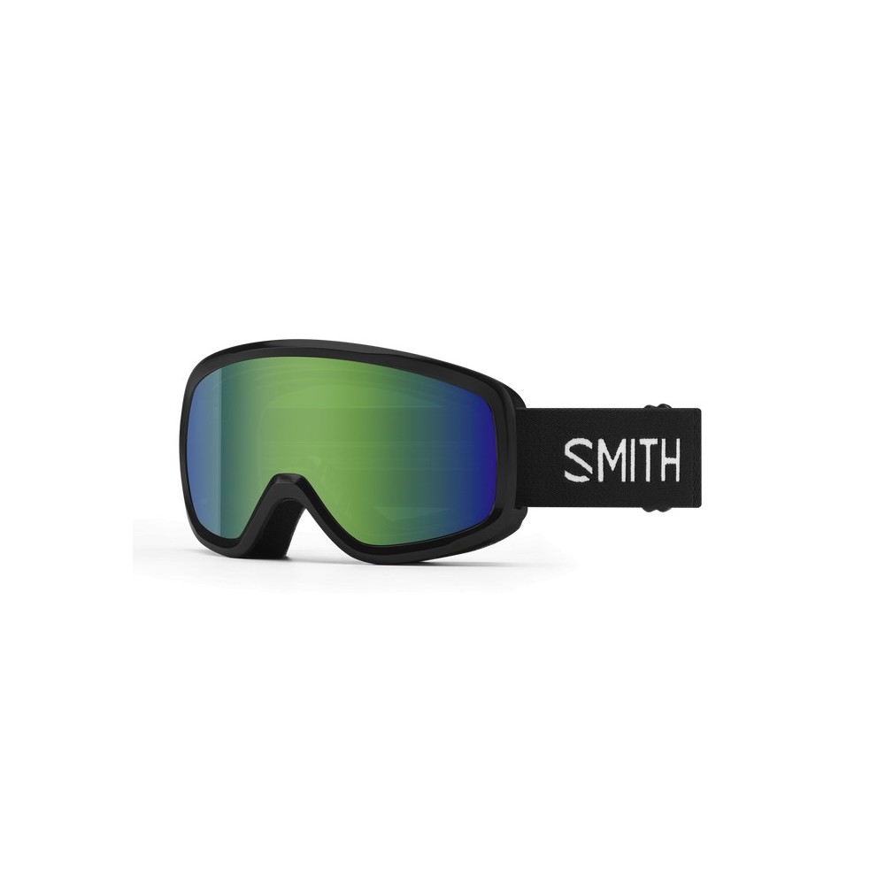 SMITH Masque de ski junior SNOWDAY - Black + Green Sol-X Mirror