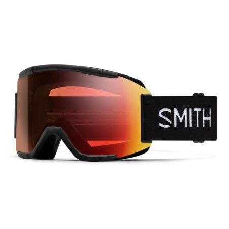 SMITH Masque de ski SQUAD - Black + ChromaPop™ Pro Photochromic Red Mirror Lens