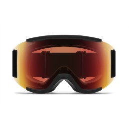 SMITH Masque de ski SQUAD - Black + ChromaPop™ Pro Photochromic Red Mirror Lens