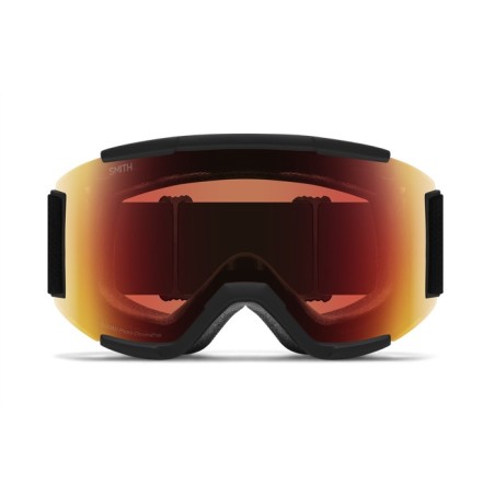 SMITH Masque de ski SQUAD - Black + ChromaPop™ Pro Photochromic Red Mirror Lens