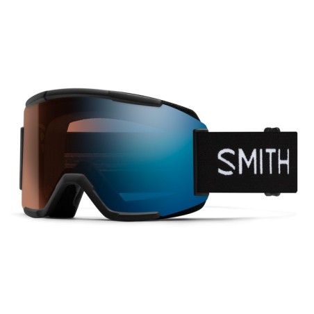 SMITH Masque de ski SQUAD - Black + ChromaPop™ Pro Photochromic Blue Mirror Lens