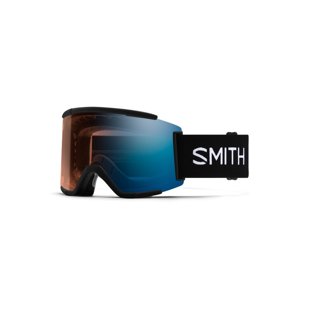 SMITH Masque de ski SQUAD XL - Black + ChromaPop™ Pro Photochromic Blue Mirror Lens