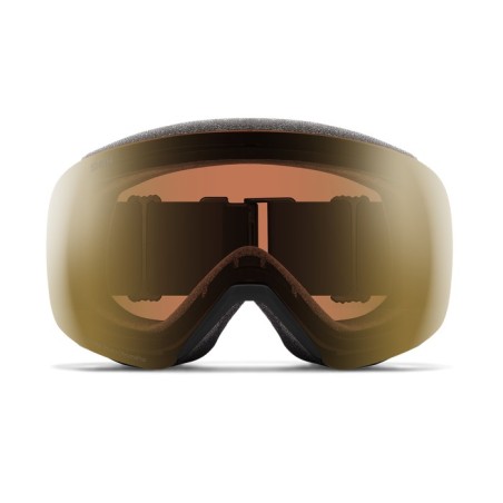 SMITH Masque de ski SKYLINE - Black + ChromaPop™ Pro Photochromic Gold Mirror Lens