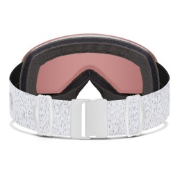 SMITH Masque de ski SKYLINE - White Chunky Knit + ChromaPop Everyday Rose Gold Mirror Lens