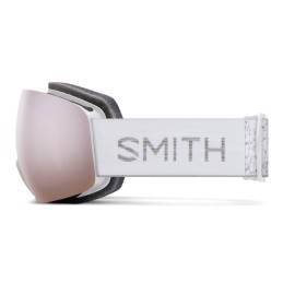 SMITH Masque de ski SKYLINE - White Chunky Knit + ChromaPop Everyday Rose Gold Mirror Lens