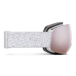 SMITH Masque de ski SKYLINE - White Chunky Knit + ChromaPop Everyday Rose Gold Mirror Lens