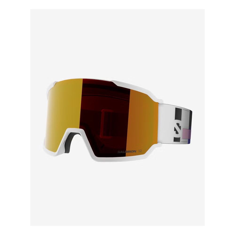 SALOMON Masque de ski S/VIEW 3 - WHITE ADDIKT/MID RED