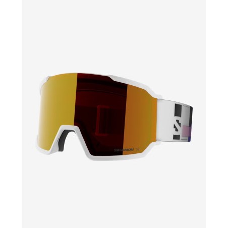 SALOMON Masque de ski S/VIEW 3 - WHITE ADDIKT/MID RED