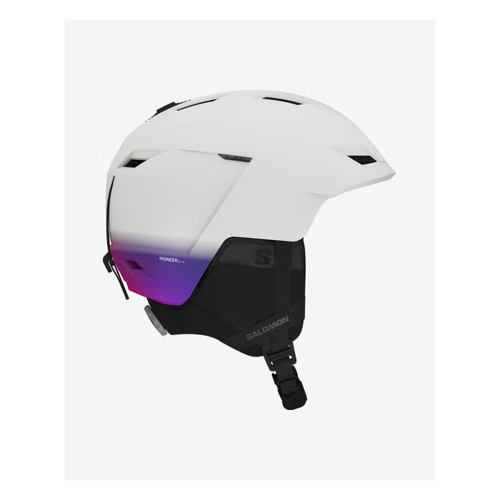 SALOMON Casque de ski PIONEER LT PRO - WHITE GRADIENT