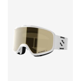 SALOMON Masque de ski junior LUMI ACCESS - WHITE/GOLD