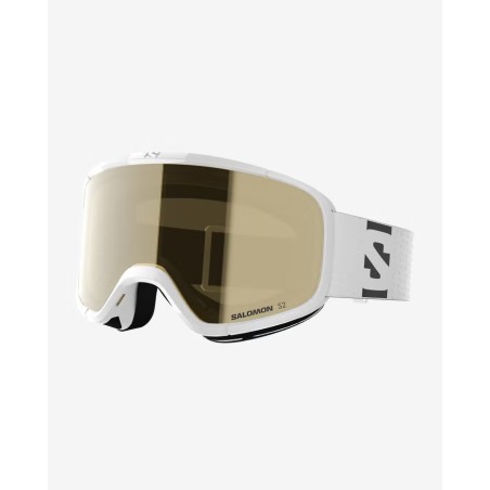 SALOMON Masque de ski junior LUMI ACCESS - WHITE/GOLD