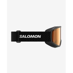 SALOMON Masque de ski junior LUMI ACCESS - BLACK TONIC ORANGE