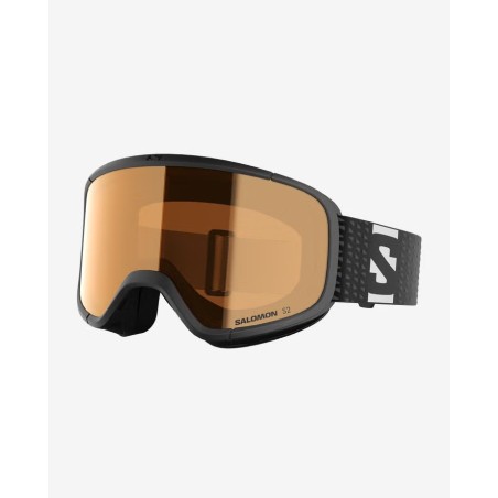 SALOMON Masque de ski junior LUMI ACCESS - BLACK TONIC ORANGE