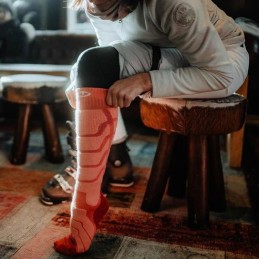 SIDAS chaussettes de ski WARM LADY - CORAL