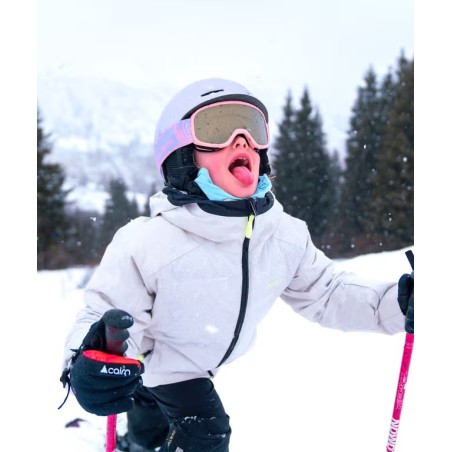 SALOMON Masque de ski junior LUMI ACCESS - TROPICALPEACH/GOLD