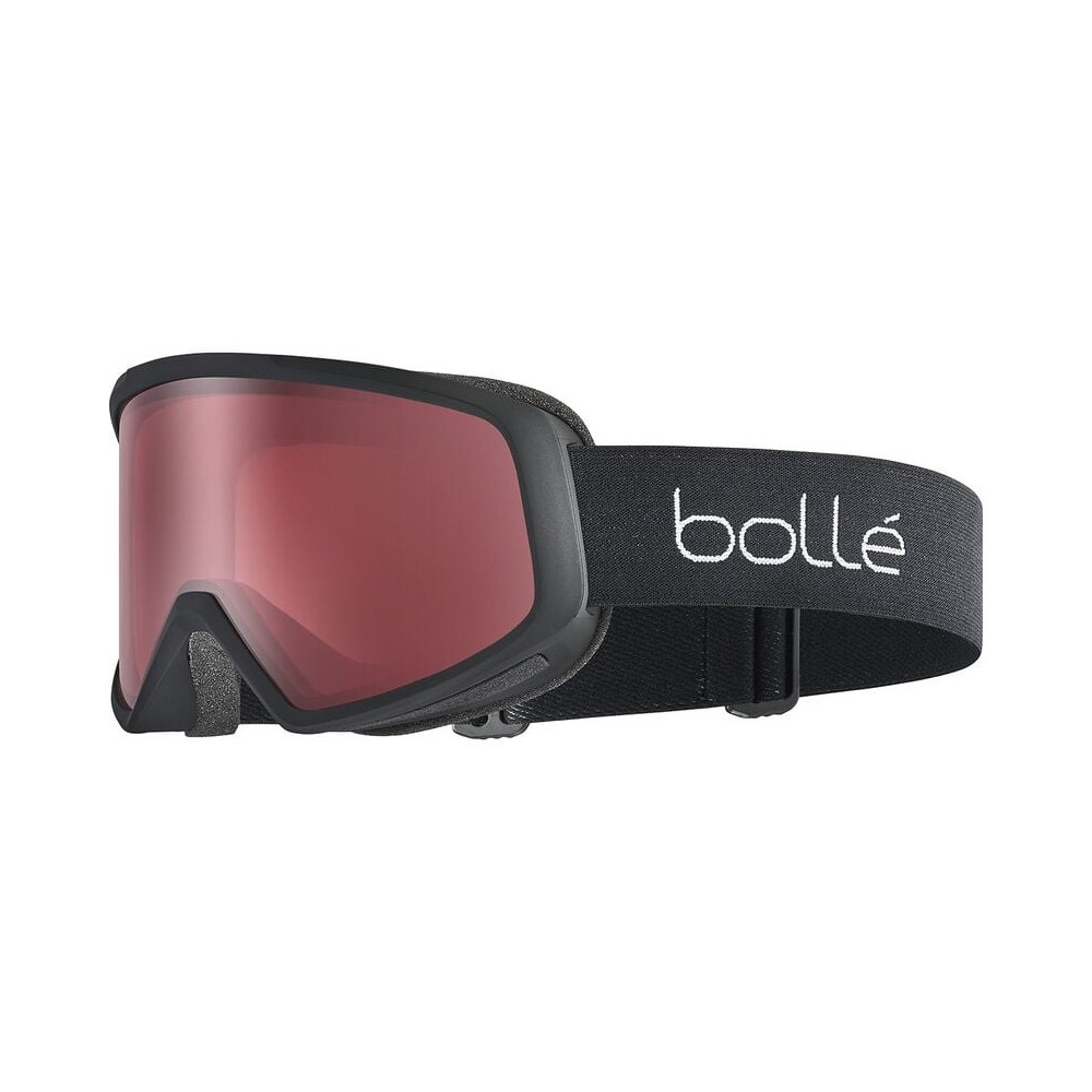 BOLLE masque de ski BEDROCK - BLACK MATTE VERMILLON CAT 2