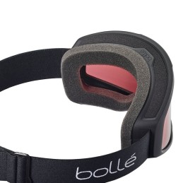 BOLLE masque de ski BEDROCK - BLACK MATTE VERMILLON CAT 2
