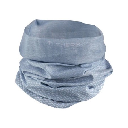 THERMIC tour de cou COOL ULTRA LGT - LIGHT GREY WAVES