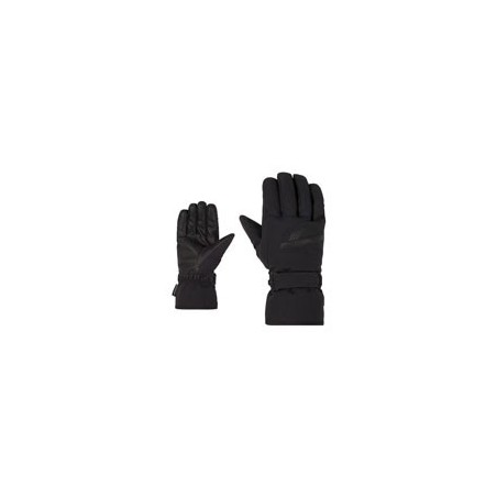 ZIENER gants de skis GORDANUS - BLACK GRAPHITE
