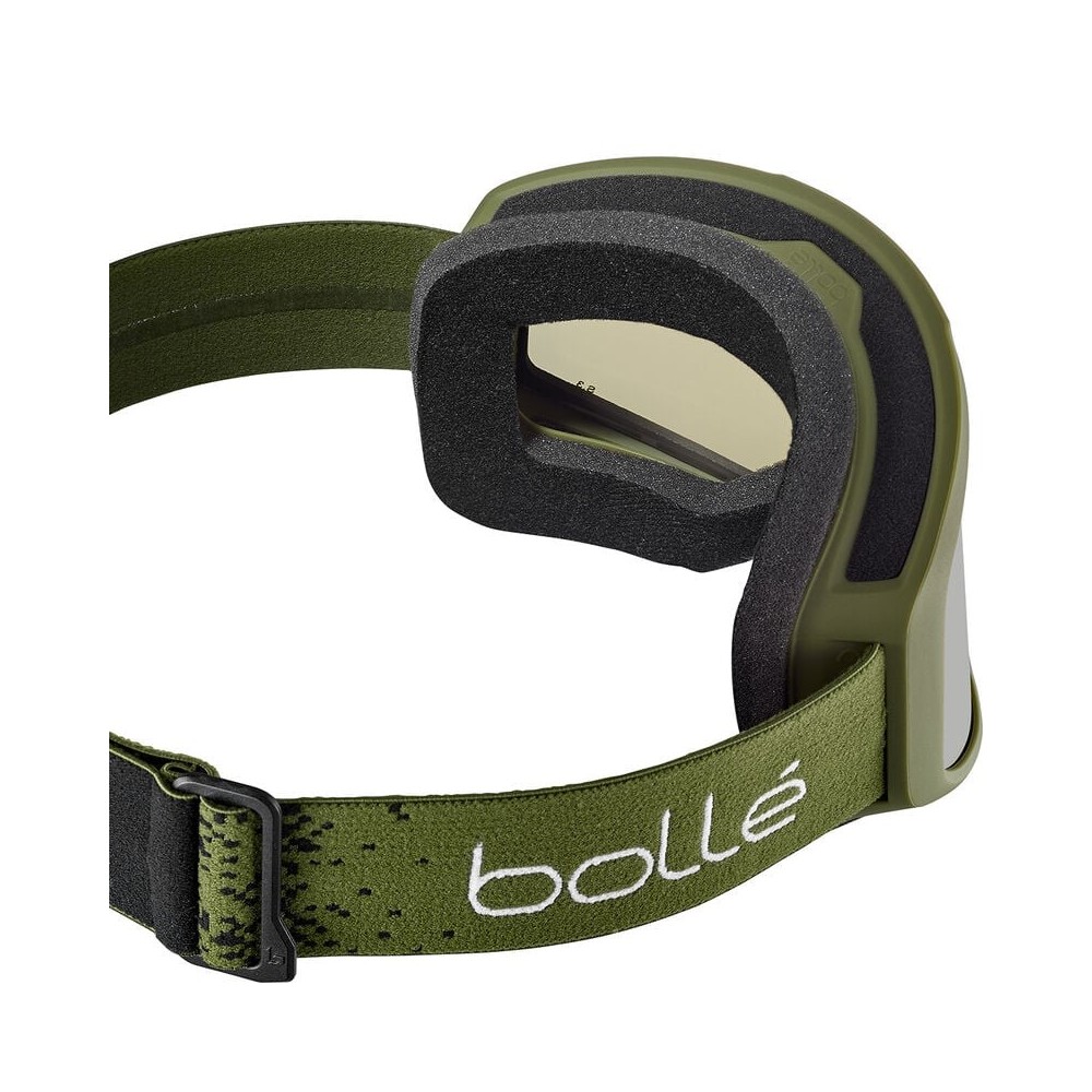 BOLLE Masque de ski BEDROCK PLUS - OLIVE GRADIENT MATTE GOLD