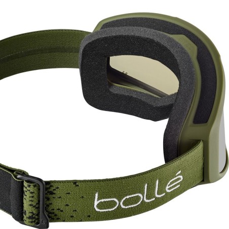 BOLLE Masque de ski BEDROCK PLUS - OLIVE GRADIENT MATTE GOLD