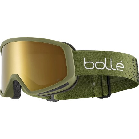 BOLLE Masque de ski BEDROCK PLUS - OLIVE GRADIENT MATTE GOLD
