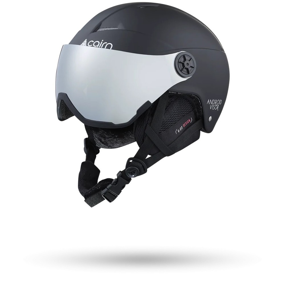 CAIRN Casque de ski junior ANDROID VISOR J - MAT BLACK