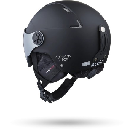 CAIRN Casque de ski junior ANDROID VISOR J - MAT BLACK
