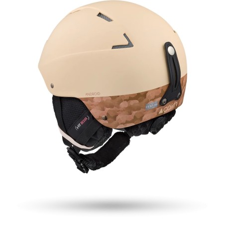 CAIRN Casque de ski ANDROID GRAPHIC - MAT LIGHT PEACH