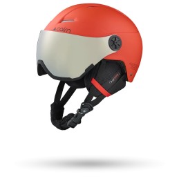 CAIRN Casque de ski junior ANDROID VISOR J - MAT BRIGHT RED