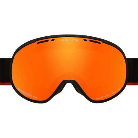 CAIRN Masque de ski GENIUS OTG SPX3 - MAT BLACK ORANGE