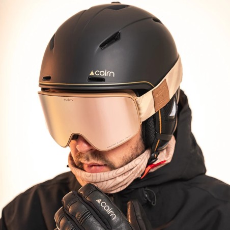 CAIRN Masque de ski MAGNITUDE CLX3 - MAT BISCUIT