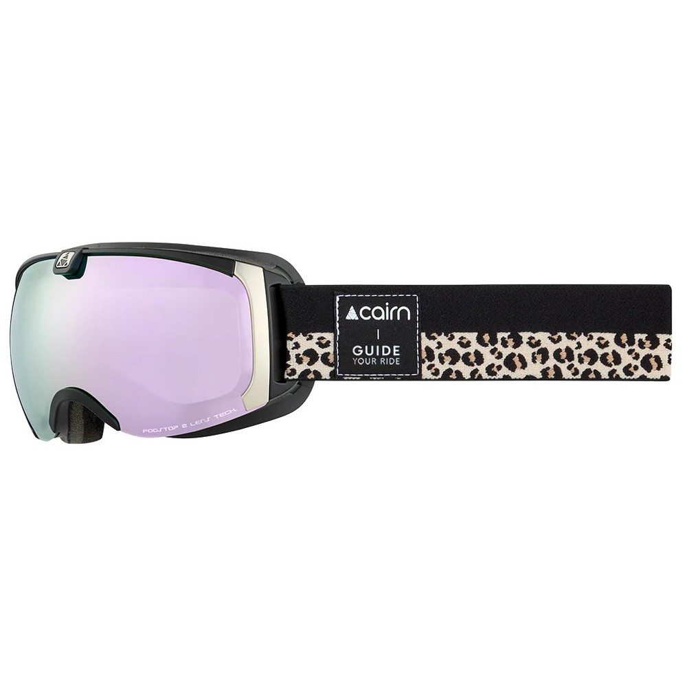 CAIRN Masque de ski PEARL SPX3 - MAT BLACK LEOPARD
