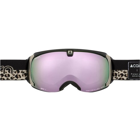 CAIRN Masque de ski PEARL SPX3 - MAT BLACK LEOPARD