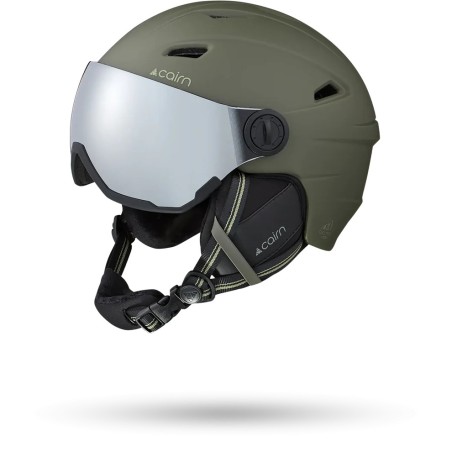 CAIRN Casque de ski ELECTRON VISOR - MAT KHAKI