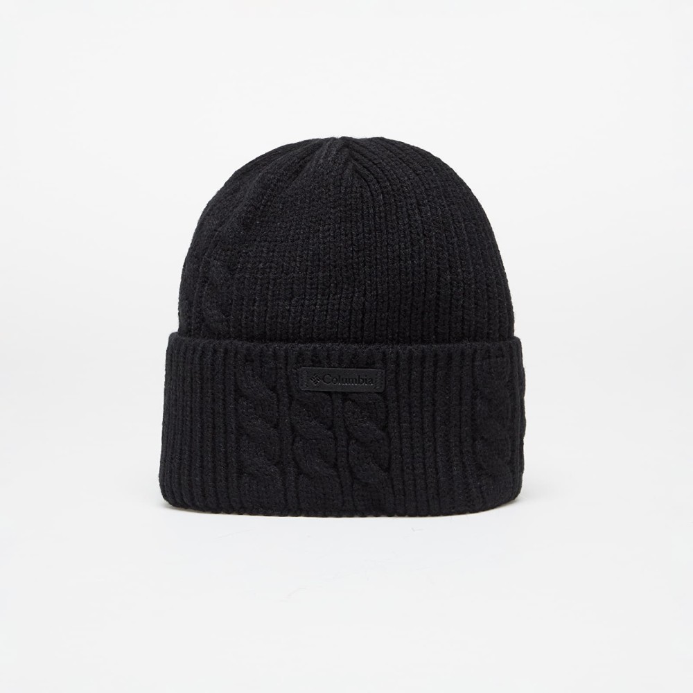 COLUMBIA Bonnet AGATE PASS CABLE KNIT BEANIE - BLACK