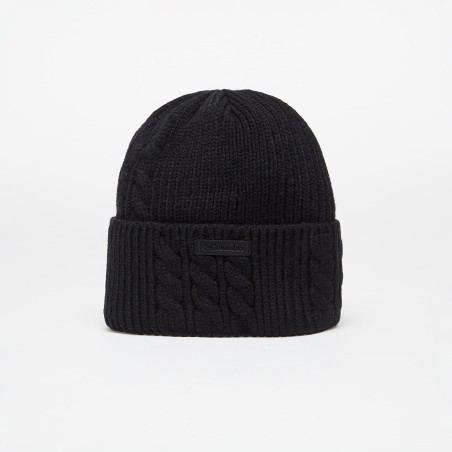 COLUMBIA Bonnet AGATE PASS CABLE KNIT BEANIE - BLACK