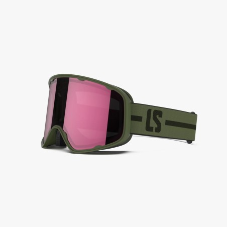 LOUBSOL Masque de ski LS3 - ESS KAKI PH ROSE 1-3