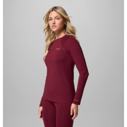 COLUMBIA Haut à manches longues Midweight Stretch Femme - RICH WINE