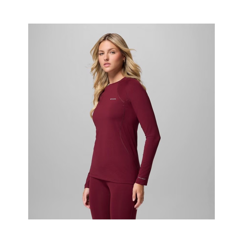 COLUMBIA Haut à manches longues Midweight Stretch Femme - RICH WINE