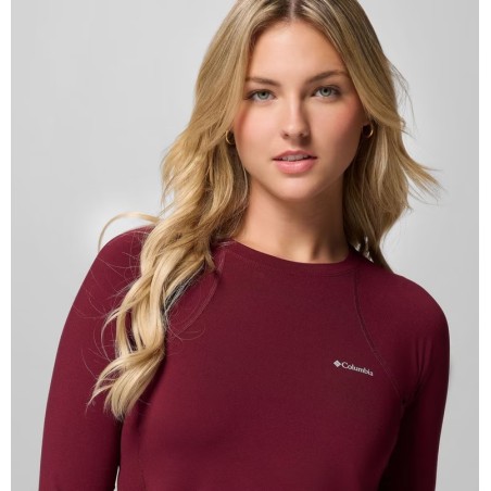 COLUMBIA Haut à manches longues Midweight Stretch Femme - RICH WINE