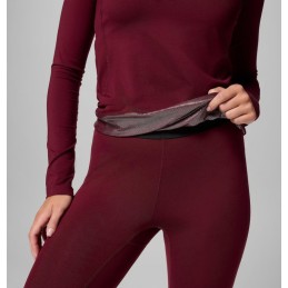 COLUMBIA Haut à manches longues Midweight Stretch Femme - RICH WINE