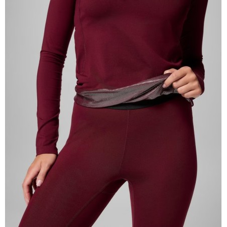 COLUMBIA Haut à manches longues Midweight Stretch Femme - RICH WINE