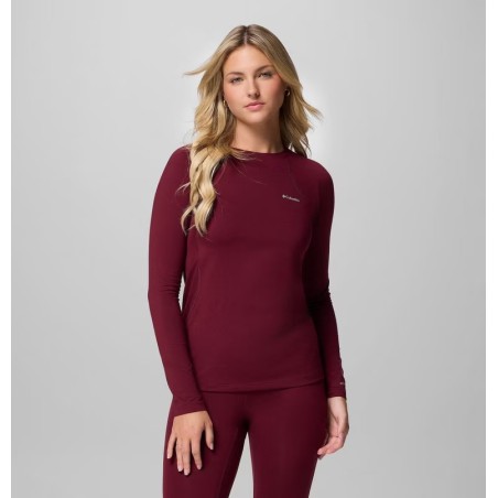 COLUMBIA Haut à manches longues Midweight Stretch Femme - RICH WINE