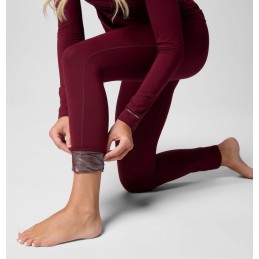 COLUMBIA Collant Technique Midweight Stretch Femme - RICH WINE