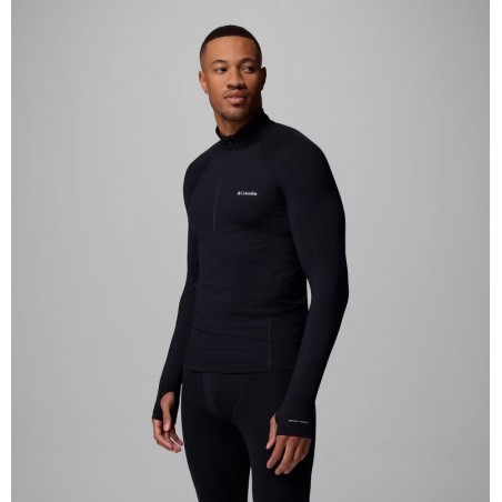 COLUMBIA Sous-vêtement technique à demi-zip et manches longues Midweight Stretch Homme - BLACK