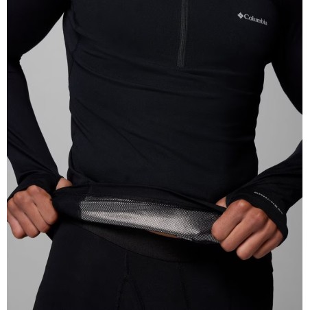 COLUMBIA Sous-vêtement technique à demi-zip et manches longues Midweight Stretch Homme - BLACK
