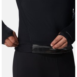 COLUMBIA Sous-vêtement technique à demi-zip et manches longues Midweight Stretch Homme - BLACK